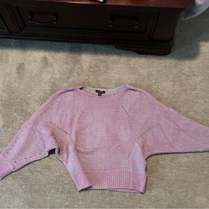 Tribal Women's Light Purple/grey ribbed Sweater